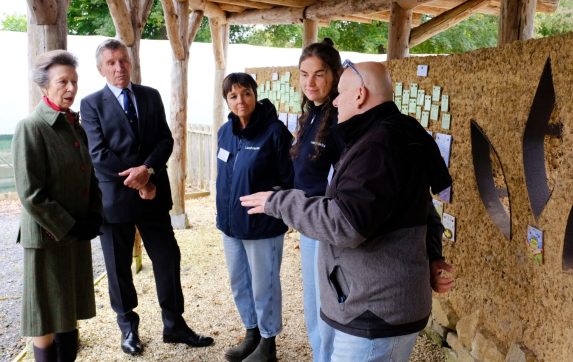 Royal recognition – The Princess Royal visits LandWorks - Prisoner Training & Placements LandWorks Staff and Graduates 2 573x362 - Prisoner Training & Placements