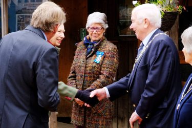 Royal recognition – The Princess Royal visits LandWorks - Prisoner Training & Placements Meeting Cllr Bernard Taylor 375x250 - Prisoner Training & Placements