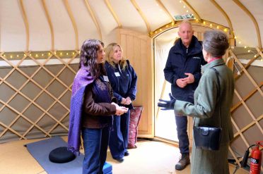 Royal recognition – The Princess Royal visits LandWorks - Prisoner Training & Placements Yurt low res scaled 372x247 - Prisoner Training & Placements